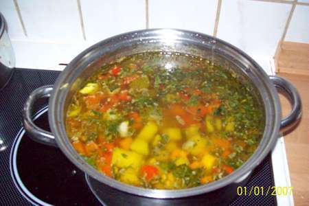 Постный овощной суп с цукини.фм эстафета.: шаг 5
