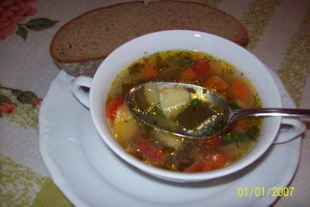 Постный овощной суп с цукини.фм эстафета.: шаг 7