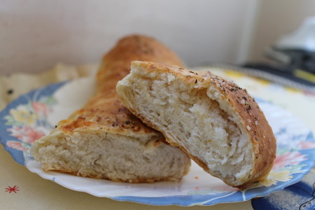 Хлеб с сыром и итальянскими травами: шаг 1