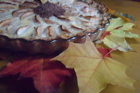 Яблочный тарт с шоколадом (кулинарный алфавит): шаг 7