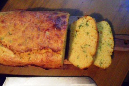 Тыквенный хлеб с зелёным луком и сыром: шаг 7