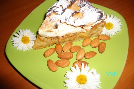 Яблочно-миндальный пирог с меренгой: шаг 9