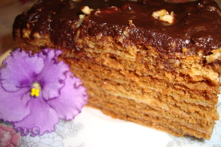 Торт  "медово-шоколадный": шаг 10