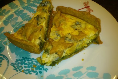Тыквенный пирог с сыром "дор блю": шаг 5