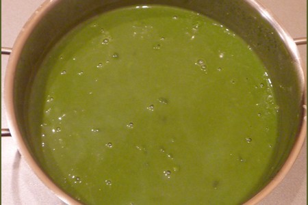 Суп-пюре из шпината со стручковой фасолью: шаг 7