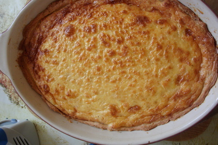 Сырный пирог с копченой кетой: шаг 5