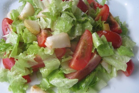 Тёплый салат из груш и морского гребешка. : шаг 7