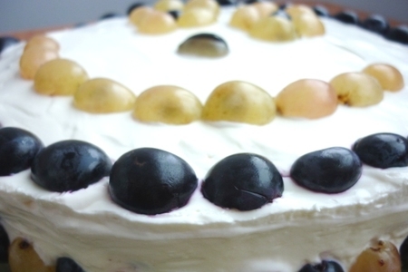 Торт с виноградом "нежность" ( мой маленький юбилей;): шаг 15