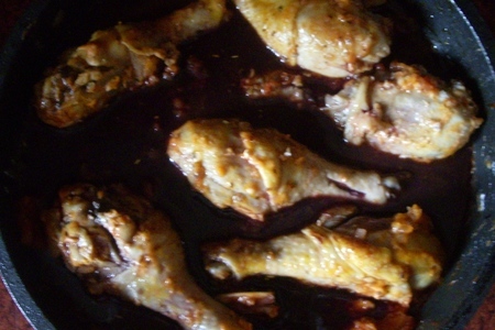 Голень цыпленка в красном вине или почти coq au vin : шаг 8