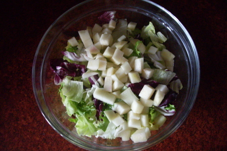 Салат с грушей, свеклой и адыгейским сыром: шаг 5