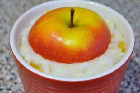 Рисовый пудинг «питайся правильно» с яблоком и тыквой.  : шаг 7