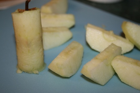 Яблочно-лимонное ризотто с варёными сливами (дуэль): шаг 3