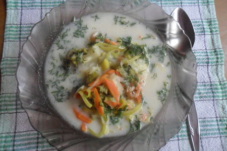Сырный суп с креветками "послепраздничный": шаг 5