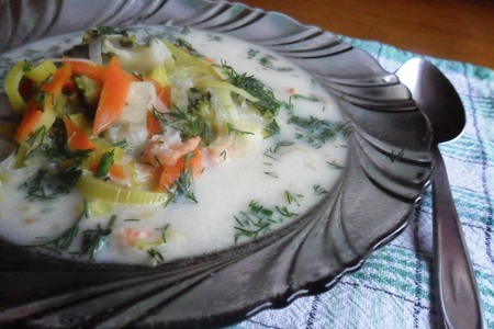 Сырный суп с креветками "послепраздничный": шаг 6