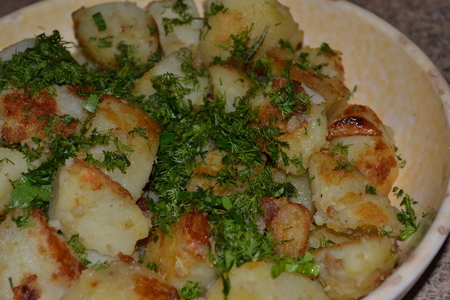 Обжаренный на гусином жире картофель с чесноком и розмарином: шаг 2