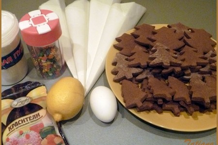 Печенье"ёлочки"шоколадно-пряничные из ржаной муки: шаг 6
