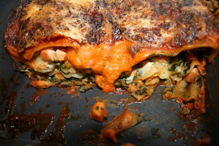 Лазанья с лососем и шпинатом (lachs-spinat-lasagne): шаг 3