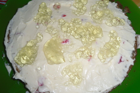 Черемуховый торт  "золото короля трандуила" *специально для фм бисквитный*: шаг 17