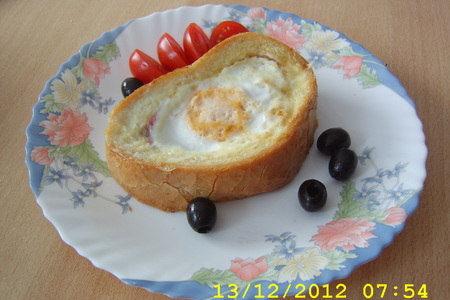 Горячий бутерброд с яйцом: шаг 6