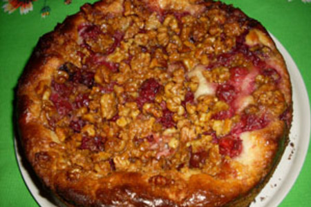 Пирог с вишнями и ореховым крокантом: шаг 5