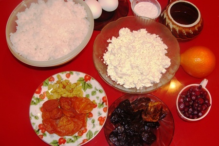 Творожно-рисовый пудинг с пикантным соусом: шаг 2