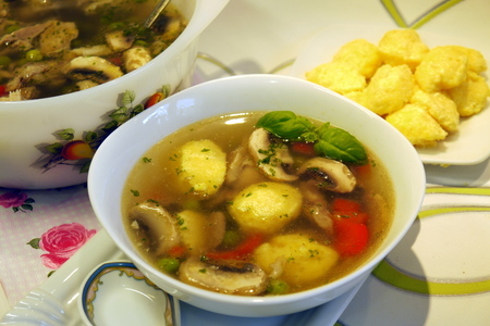 Суп с овощами и ньокками из поленты „иветта“: шаг 7