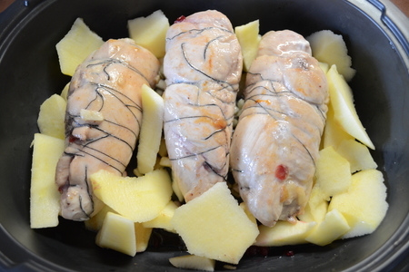 Фаршированные куриные грудки с яблочно-брусничным вкусом: шаг 5