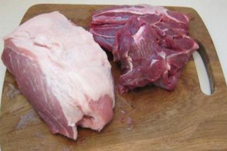 Колбаса из свинины и говядины: шаг 1