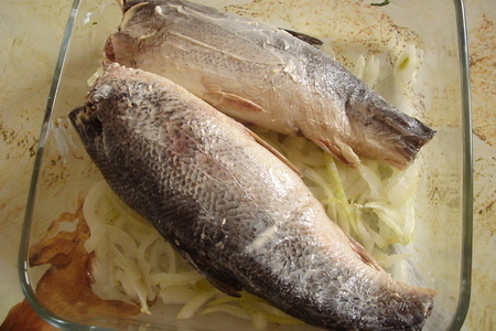 Рыба, фаршированная рисом с барбарисом: шаг 4