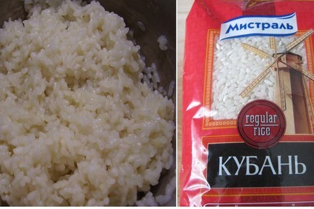 Творожная запеканка с рисом и изюмом: шаг 1