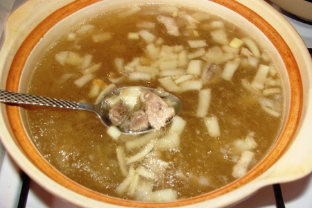 Суп с шампиньонами и диким рисом: шаг 5