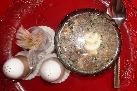 Суп с шампиньонами и диким рисом: шаг 6
