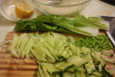 Рисовый салат с рыбными фрикадельками.: шаг 3