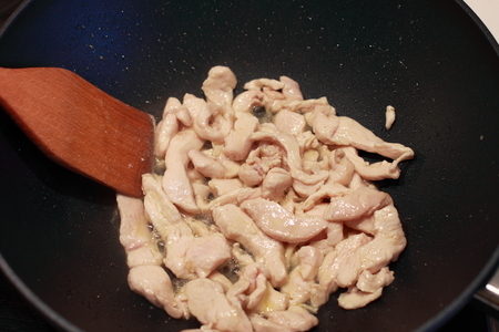 Стир-фрай из курицы с грибами и сладким перцем: шаг 7