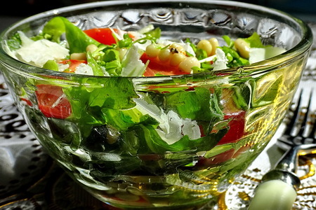 Салат с помидорами и пармезаном (фм): шаг 6