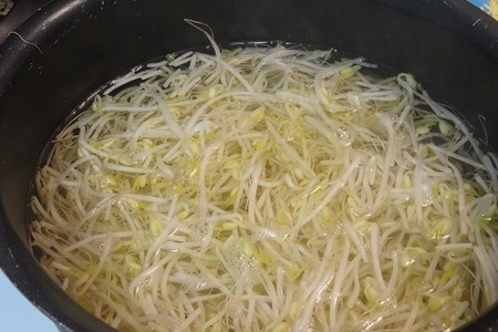 Корейский салат с ростками фасоли: шаг 3
