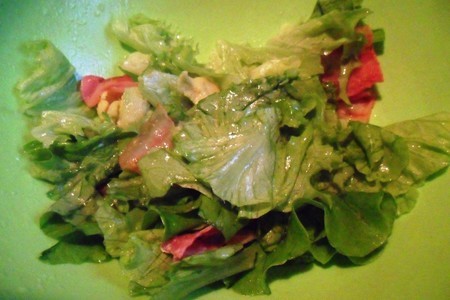 Салат с авокадо и беконом: шаг 6