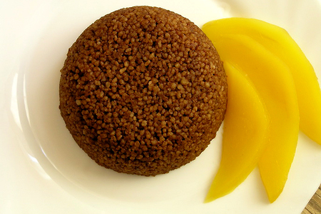 Шоколадный кускус с теплым манго и мятой. (обретение легкости: тест-драйв): шаг 7