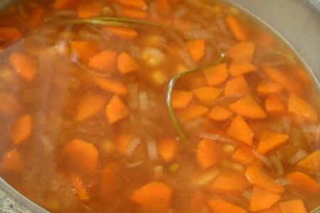 Пряный суп с нутом, овощами и тмином. (обретение легкости: тест-драйв): шаг 5