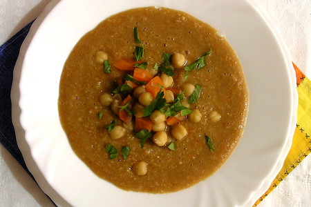 Пряный суп с нутом, овощами и тмином. (обретение легкости: тест-драйв): шаг 8