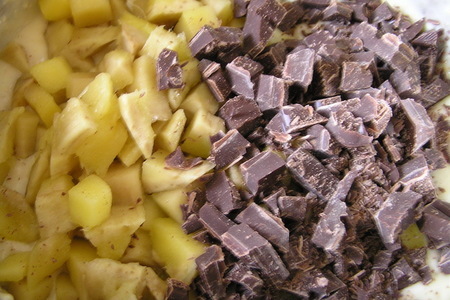 Кекс с овсяными отрубями, манго и темным шоколадом. (тест-драйв): шаг 8