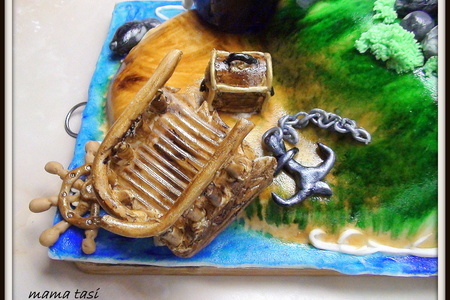 Торт «пиратский остров» с благодарностью великой тортиле инне bu_inna.: шаг 11