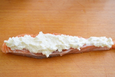 Семга, запеченная со сливочным сыром: шаг 3