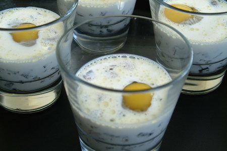 Закуска из грибов в сливочном соусе с перепелиными яйцами: шаг 6