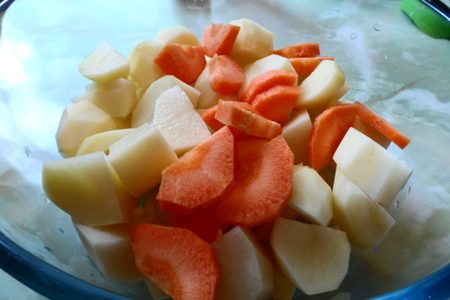 Куриные сердечки с картофелем(рецепт для мультиварки): шаг 1