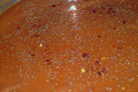 Крем-суп томатный с блинными шашлычками: шаг 3