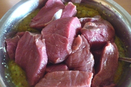 Говядина, маринованная в киви или "тропическая говядинка": шаг 4