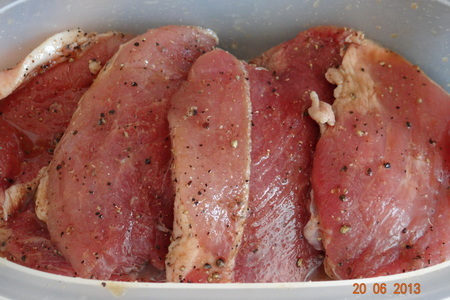 Свининка в орехово-яичной панировке с овощным рагу-ассорти (ужин за 30 минут в мульте): шаг 3