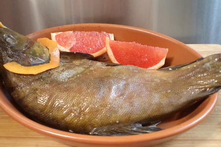 Рыба- линь запеченная с грейпфрутом "рыбка, где твоя улыбка!?"(ужин за 150 р для двоих и котэ))): шаг 1