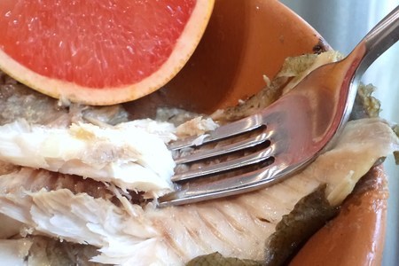 Рыба- линь запеченная с грейпфрутом "рыбка, где твоя улыбка!?"(ужин за 150 р для двоих и котэ))): шаг 3
